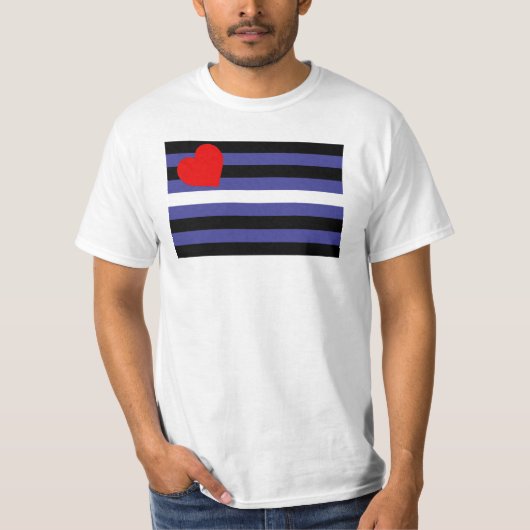 Leren Pride-vlag T-shirt (Voorkant)
