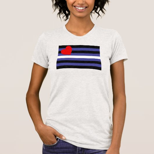 Leren Pride-vlag T-shirt (Voorkant)