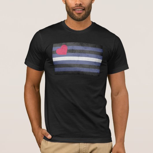 Leren Pride-vlag T-shirt (Voorkant)