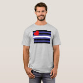 Leren Pride-vlag T-shirt (Voorkant volledig)