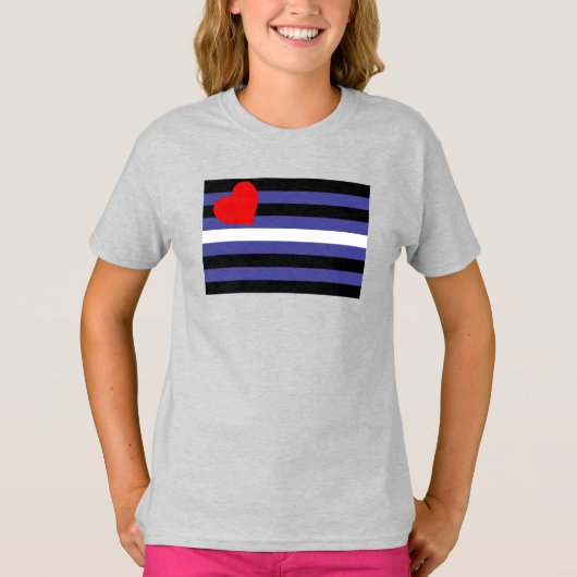 Leren Pride-vlag T-shirt (Voorkant)