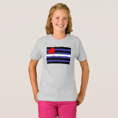 Leren Pride-vlag T-shirt (Voorkant volledig)
