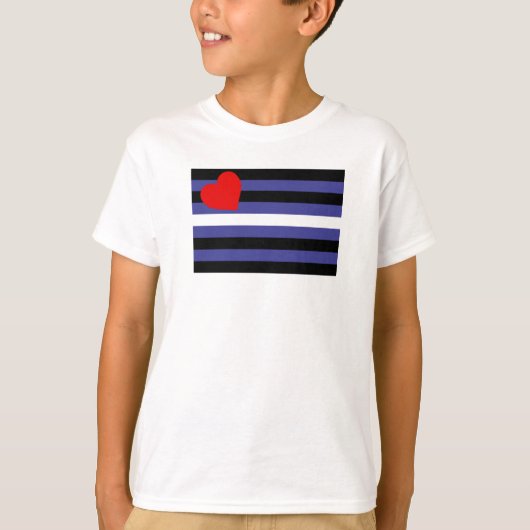Leren Pride-vlag T-shirt (Voorkant)