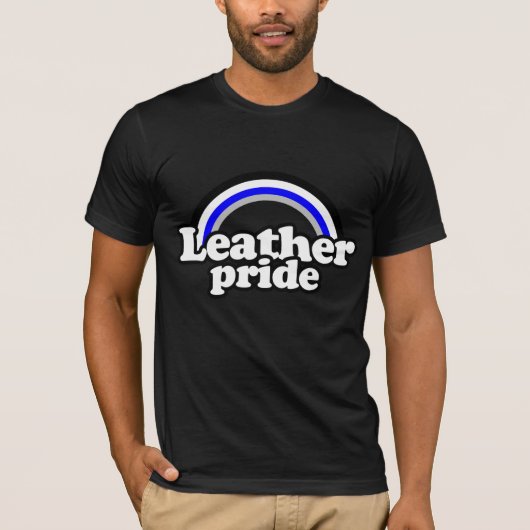Leren Pride-vlag T-shirt (Voorkant)