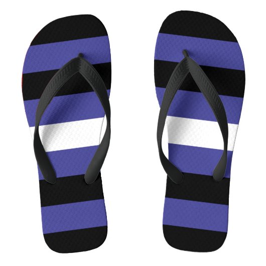 Leren Pride-vlag Teenslippers (Voetbed)