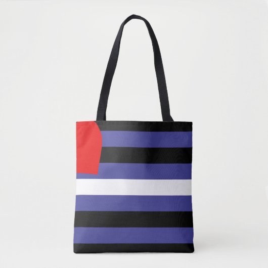 Leren Pride-vlag Tote Bag (Voorkant)