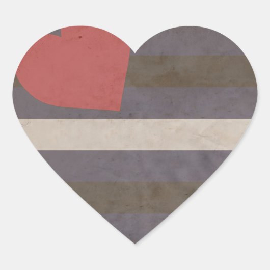 LEREN PROUD-KLEUREN HART STICKER (Voorkant)