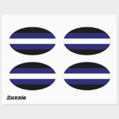 LEREN PROUD STREPEN ONTWERP OVALE STICKER (Vel)