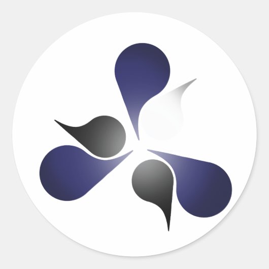 LEREN PROUDHEID UITBARSTING RONDE STICKER (Voorkant)