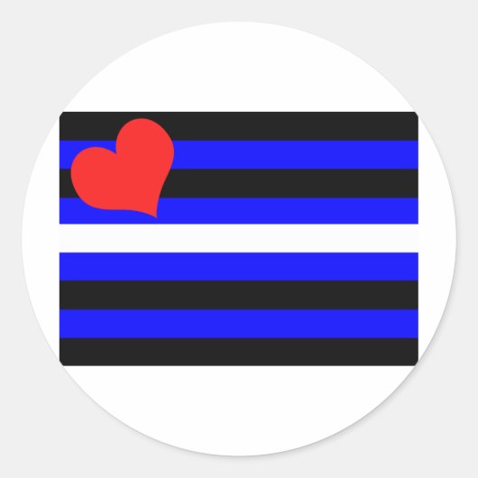 LEREN PROUDVLAG RONDE STICKER (Voorkant)