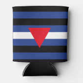 Leren Queer Pride-vlag Blikjeskoeler (Voorkant)