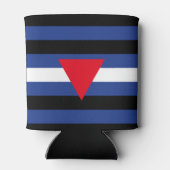 Leren Queer Pride-vlag Blikjeskoeler (Achterkant)