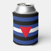 Leren Queer Pride-vlag Blikjeskoeler (Blikje Achterkant)