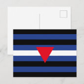Leren Queer Pride-vlag Briefkaart (Voorkant / Achterkant)