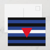 Leren Queer Pride-vlag Briefkaart (Voorkant / Achterkant)