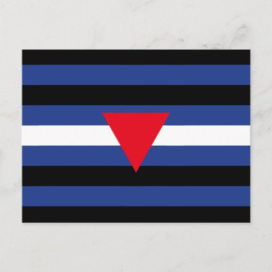 Leren Queer Pride-vlag Briefkaart (Voorkant)