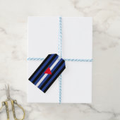 Leren Queer Pride-vlag Cadeaulabel (Met Touw)