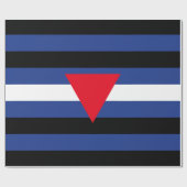 Leren Queer Pride-vlag Cadeaupapier (Vlak)