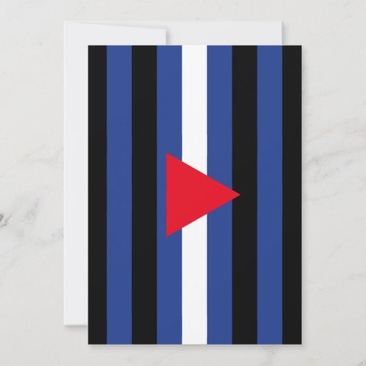 Leren Queer Pride-vlag Feestdagenkaart (Voorkant)
