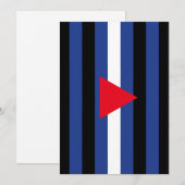 Leren Queer Pride-vlag Feestdagenkaart (Voorkant / Achterkant)