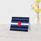 Leren Queer Pride-vlag Kaart (Gele Bloem)