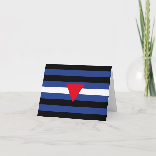 Leren Queer Pride-vlag Kaart (Voorkant)