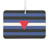 Leren Queer Pride-vlag Luchtverfrisser (Achterkant)