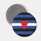 Leren Queer Pride-vlag Magneet (Voorkant / Achterkant)