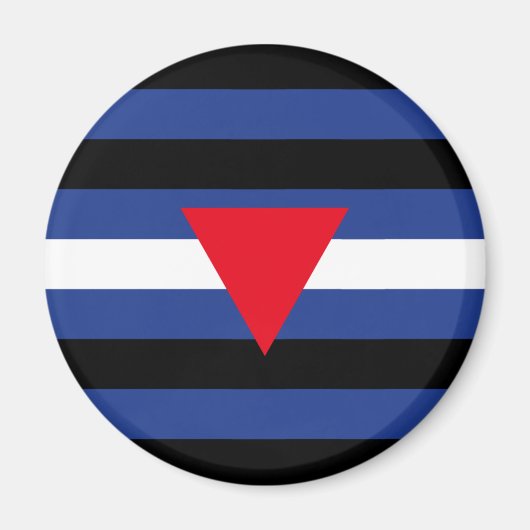 Leren Queer Pride-vlag Magneet (Voorkant)