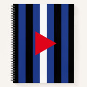 Leren Queer Pride-vlag Notitieboek (Voorkant)