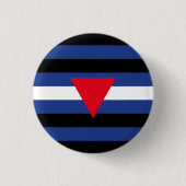 Leren Queer Pride-vlag Ronde Button 3,2 Cm (Voorkant)