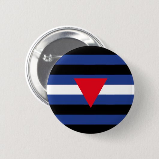 Leren Queer Pride-vlag Ronde Button 5,7 Cm (Voorkant /achterkant)