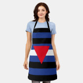 Leren Queer Pride-vlag Schort (Gedragen)