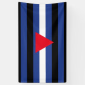 Leren Queer Pride-vlag Spandoek (Verticaal)