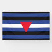 Leren Queer Pride-vlag Spandoek (Horizontaal)