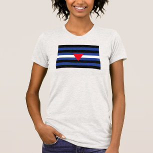 Leren Queer Pride-vlag T-shirt