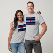 Leren Queer Pride-vlag T-shirt (Unisex)