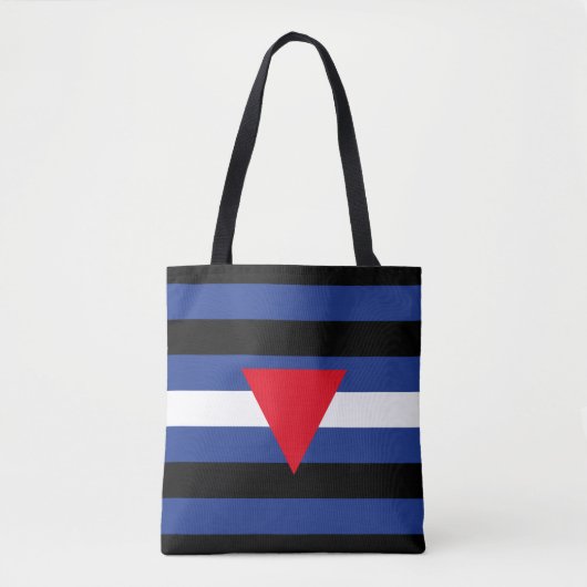 Leren Queer Pride-vlag Tote Bag (Voorkant)
