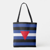 Leren Queer Pride-vlag Tote Bag (Achterkant)
