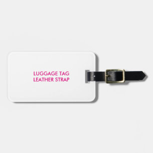 Leren riem voor bagagelabel