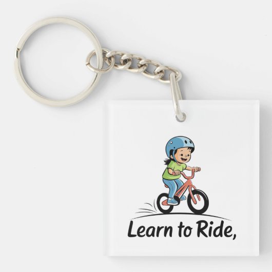 Leren rijden sleutelhanger (voorkant)