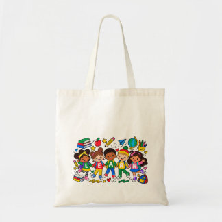 Leren Samen Kinderen School Ontwerp Tote Bag