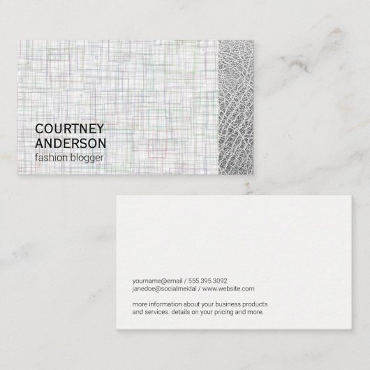 Leren sierstrip | MODE | Stijlvol Visitekaartje (Voorkant / Achterkant)