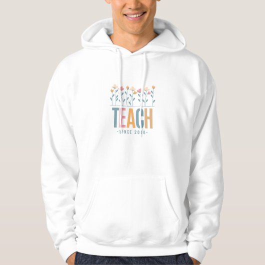 Leren sinds 2000 - Veteran Teacher Appreciation Hoodie (Voorkant)