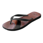 Leren Slippers met Initiaal Teenslippers (Schuin)