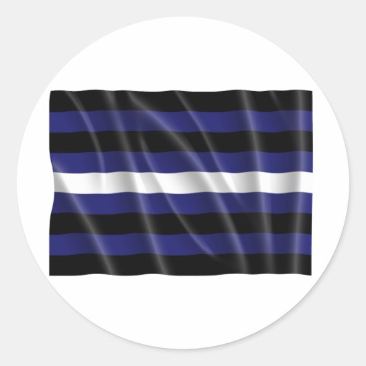 LEREN STREPEN VLIJGEN RONDE STICKER (Voorkant)