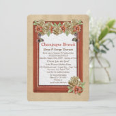 Leren & Suède Textuur Kunst Trouwfeest Kaart (Staand voorkant)