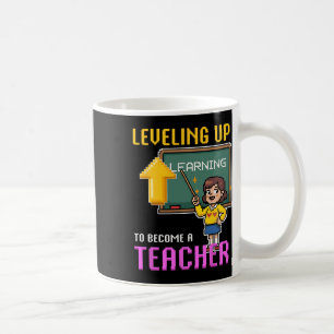 Leren Teacher Ck Naar School Grappige Gamer Meisje Koffiemok