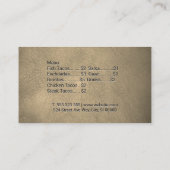 Leren textuur achtergrond |  onderdelen visitekaartje (Achterkant)