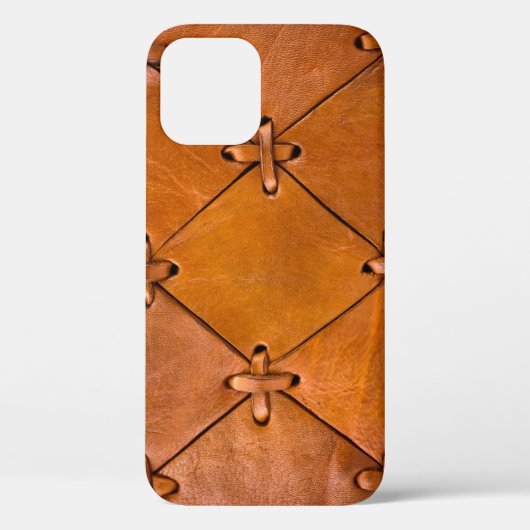 Leren textuur, natuurlijke zelfkant detail. Case-Mate iPhone case (Achterkant)